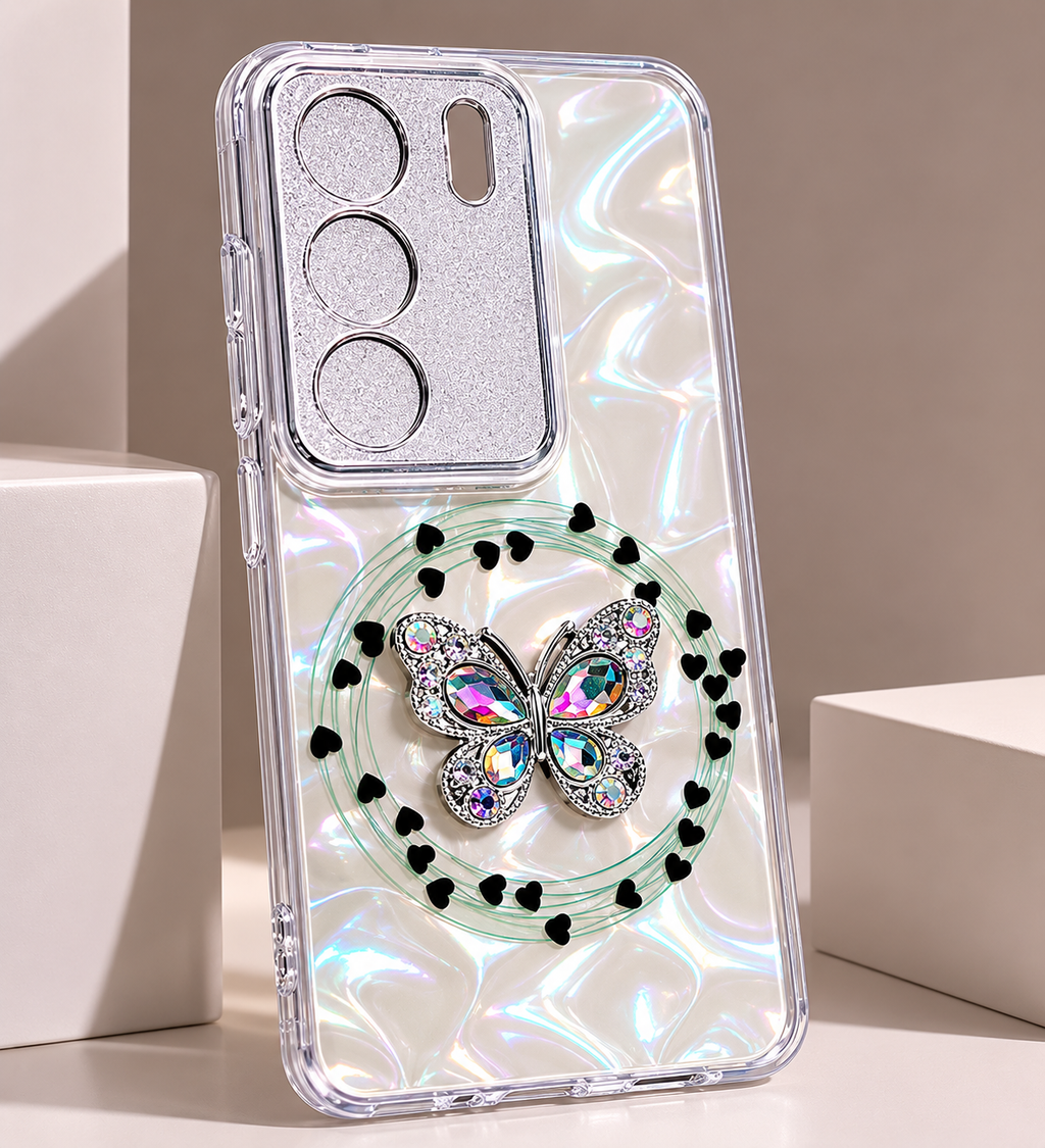 Vivo V29 Butterfly Diamond Designer Back Cover
