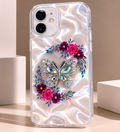 iPhone 12 Luxury Butterfly Floral Back Cover