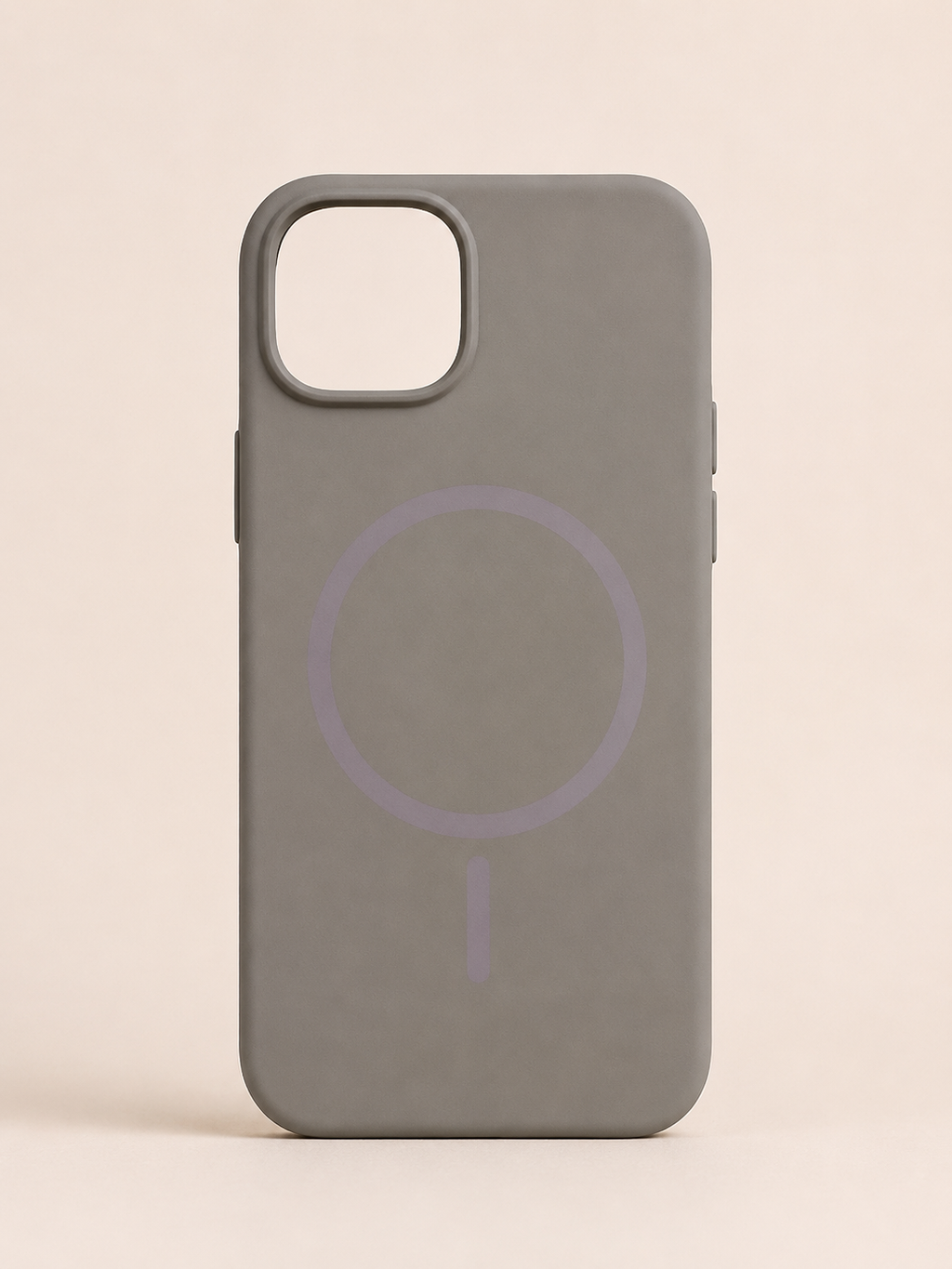 iPhone 15 Grey MagSafe Silicone Back Cover