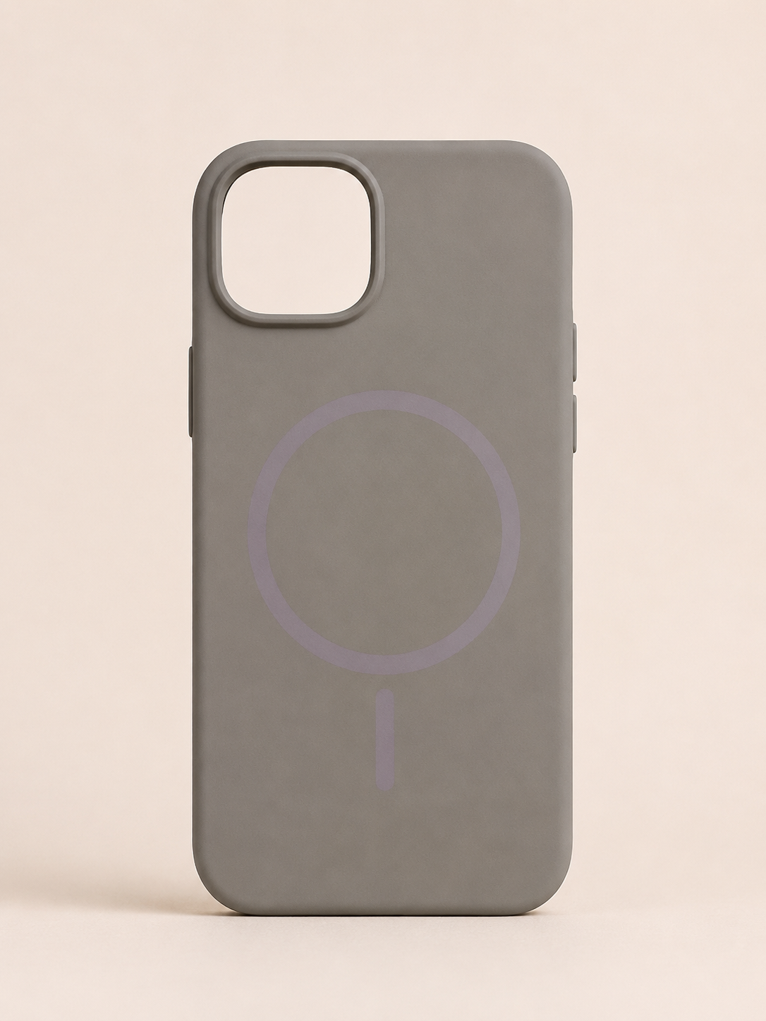 iPhone 15 Grey MagSafe Silicone Back Cover