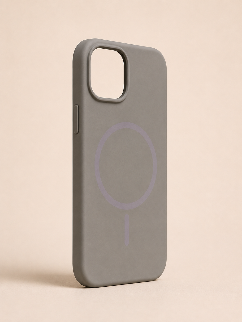 iPhone 15 Grey MagSafe Silicone Back Cover