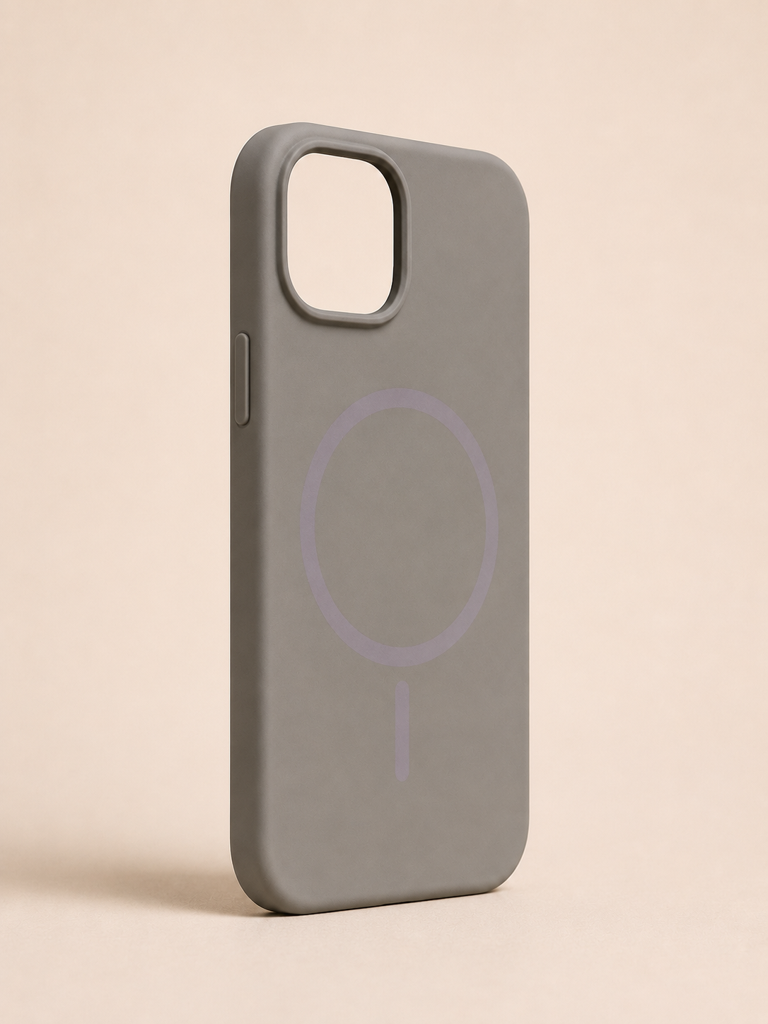 iPhone 15 Grey MagSafe Silicone Back Cover