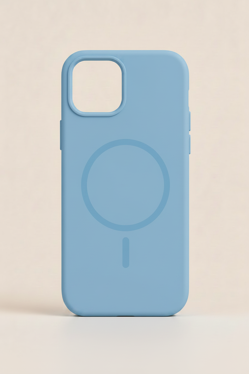 iPhone 14 Blue MagSafe Silicone Back Cover