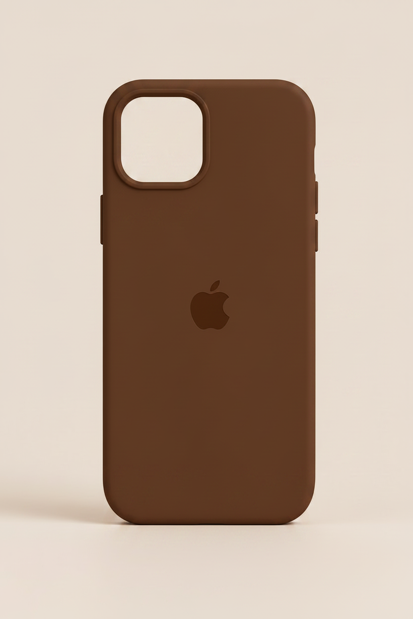 iPhone 15 Brown Silicone Back Cover