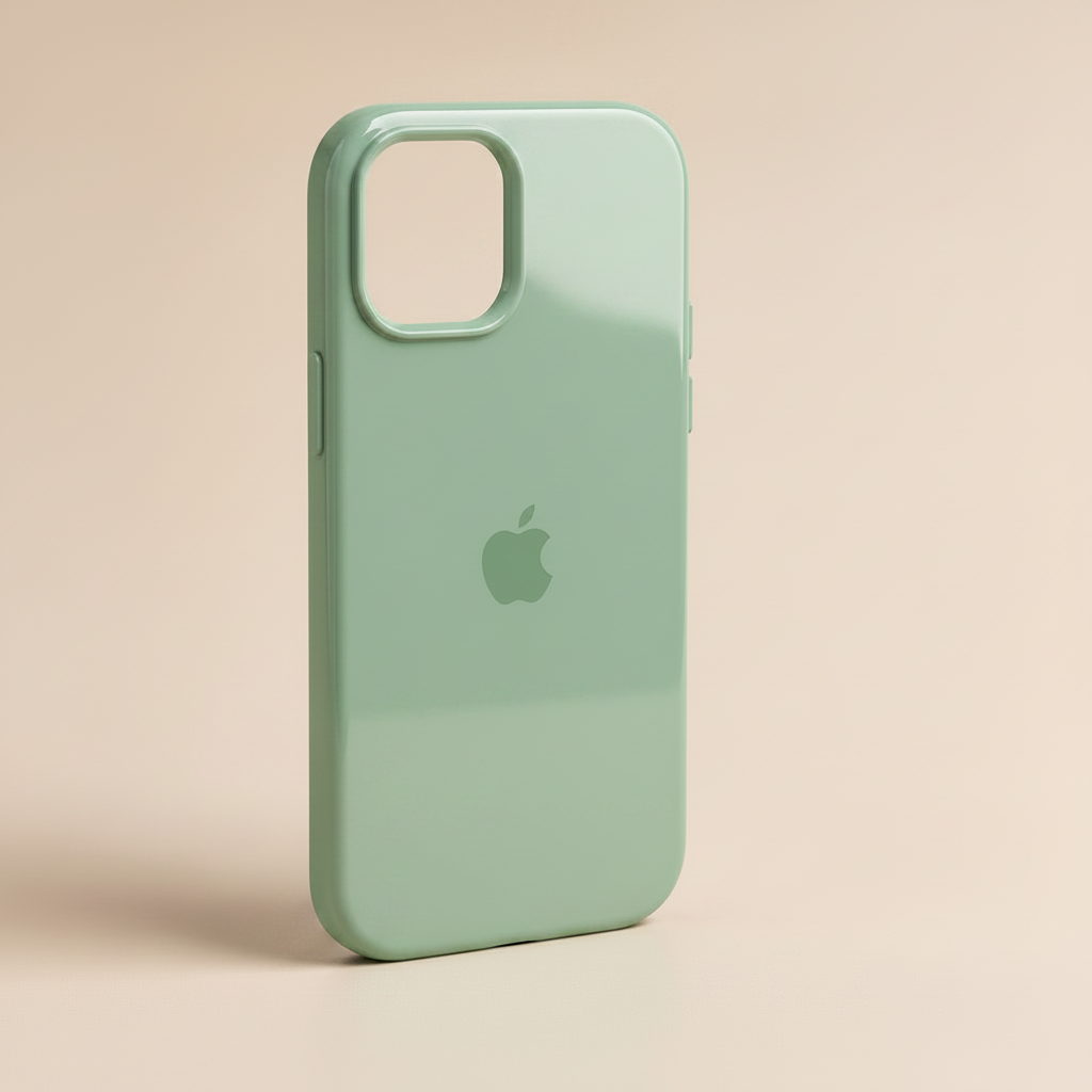 iPhone 15 Green Silicone Back Cover