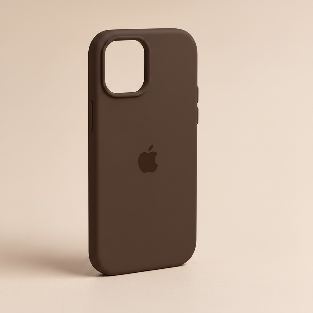 iPhone 15 Brown Silicone Back Cover