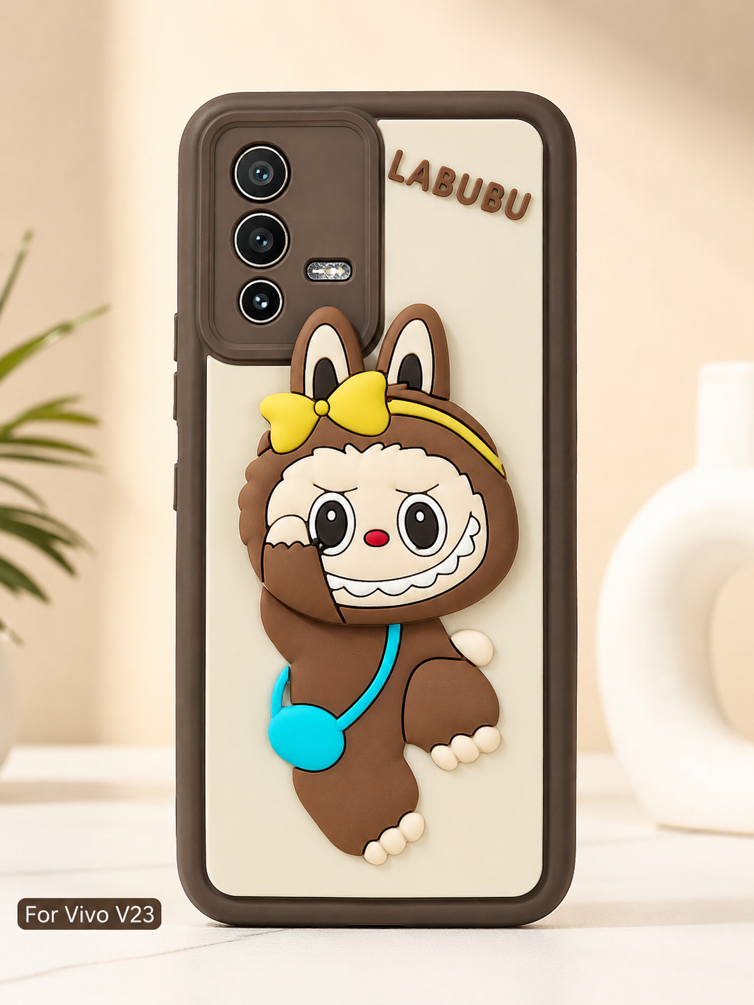 Cute Bunny Cartoon Soft Silicone Back Cover for Vivo V23