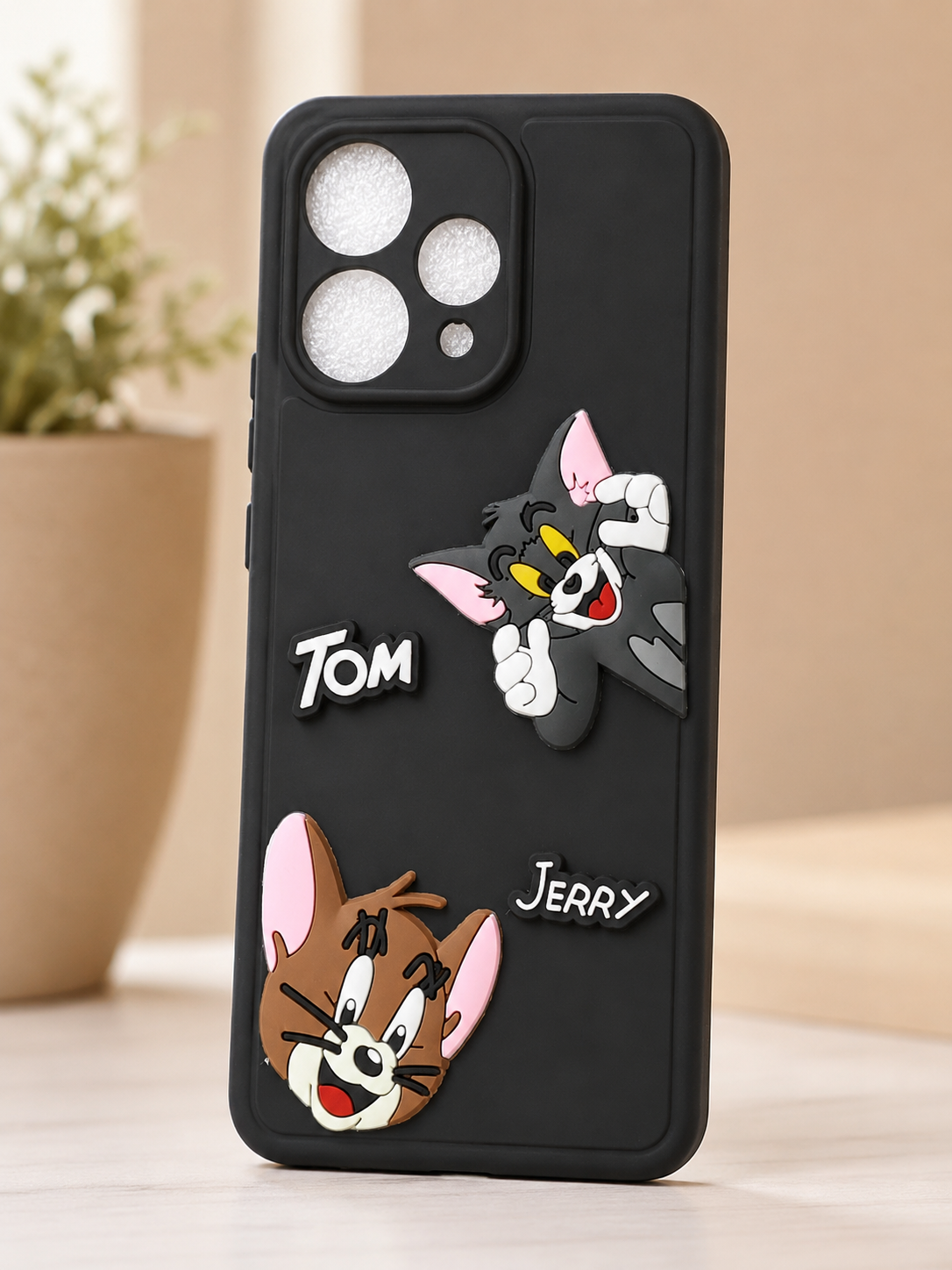 Tom & Jerry Cartoon Soft Silicone Back Cover for Oppo Reno 15