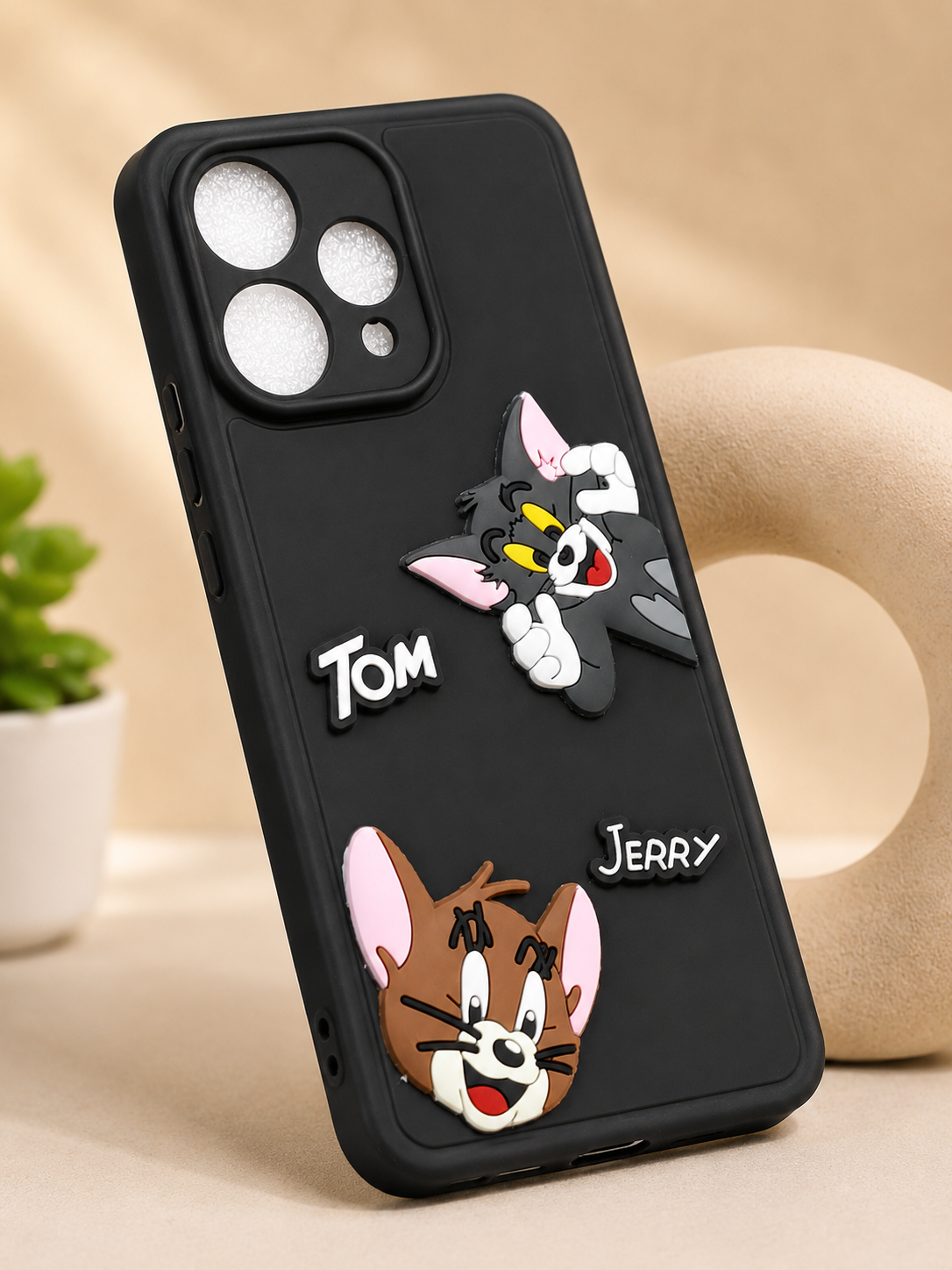 Tom & Jerry Cartoon Soft Silicone Back Cover for Oppo Reno 15
