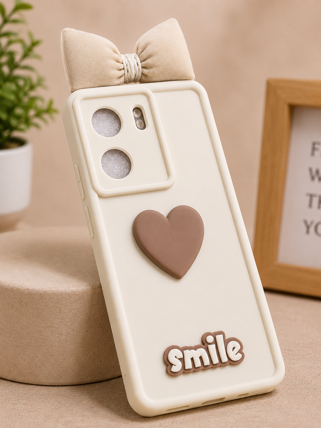 Vivo V29e Cute Smile Heart Soft Silicone Back Cover
