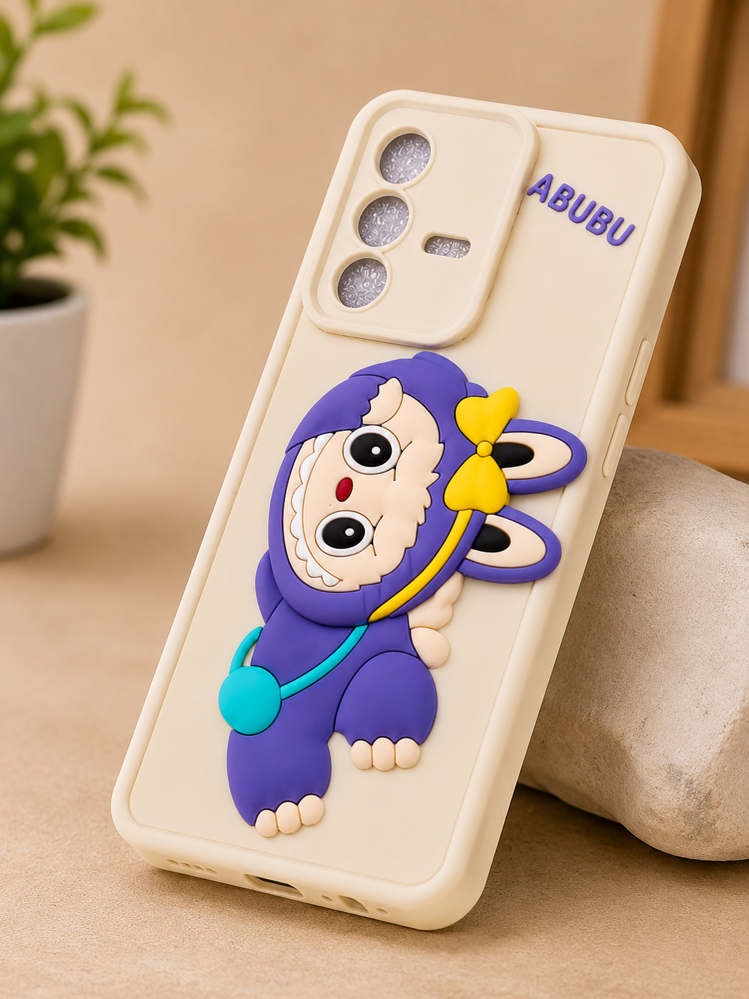 Vivo V23 5G Cute Cartoon Bunny Soft Silicone Back Cover