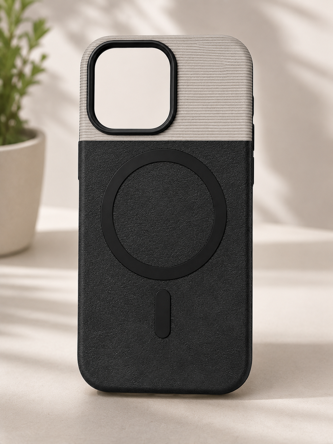 Premium Leather Texture Back Cover for iPhone 13 Pro – Slim Protective Case