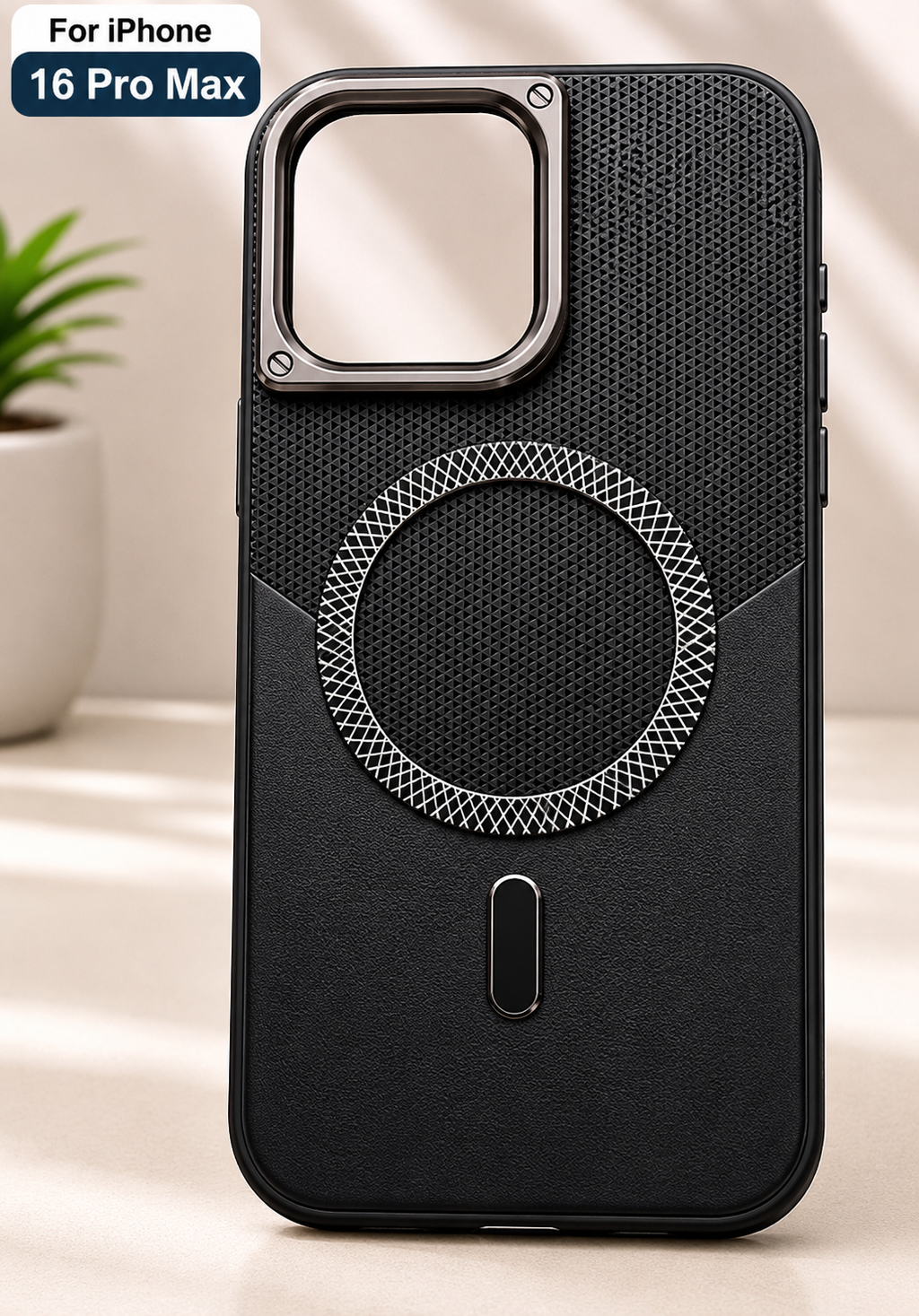 Premium Rugged Magnetic Back Cover for iPhone 16 Pro Max
