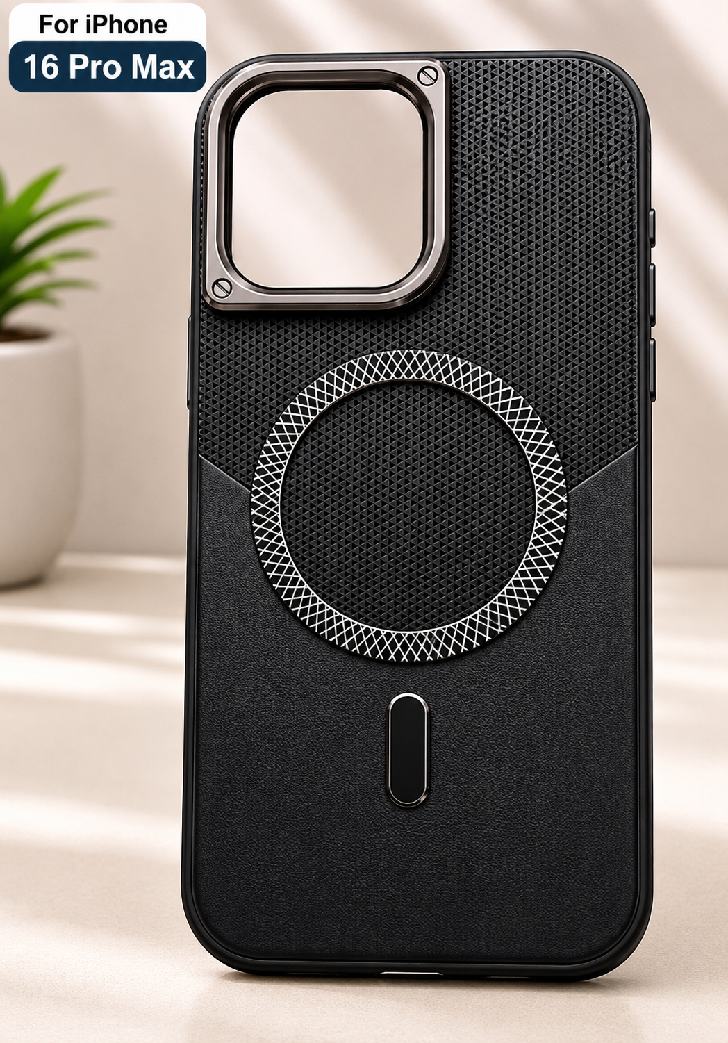 Premium Rugged Magnetic Back Cover for iPhone 16 Pro Max