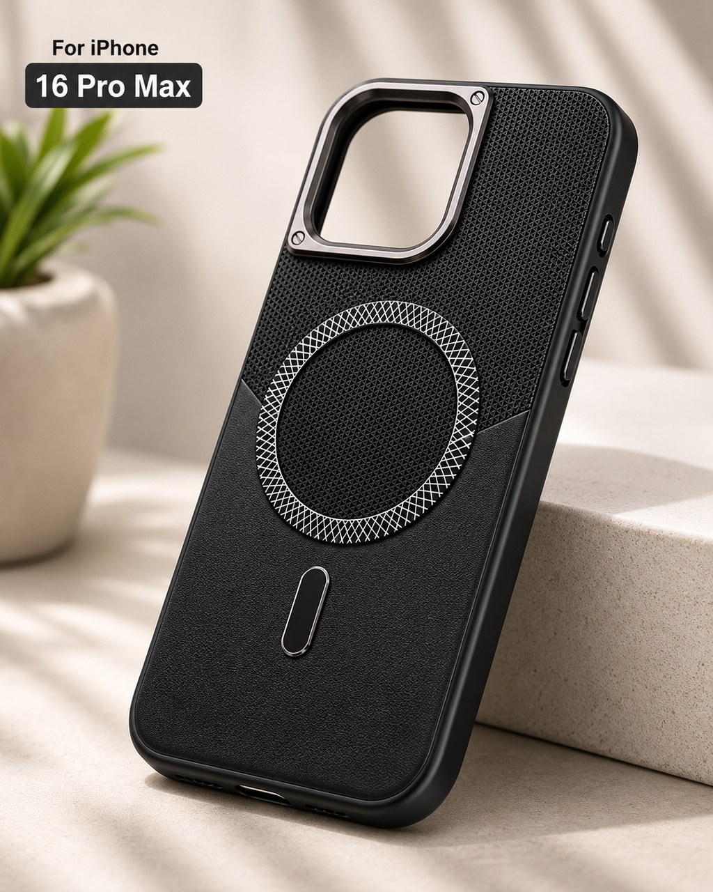 Premium Rugged Magnetic Back Cover for iPhone 16 Pro Max