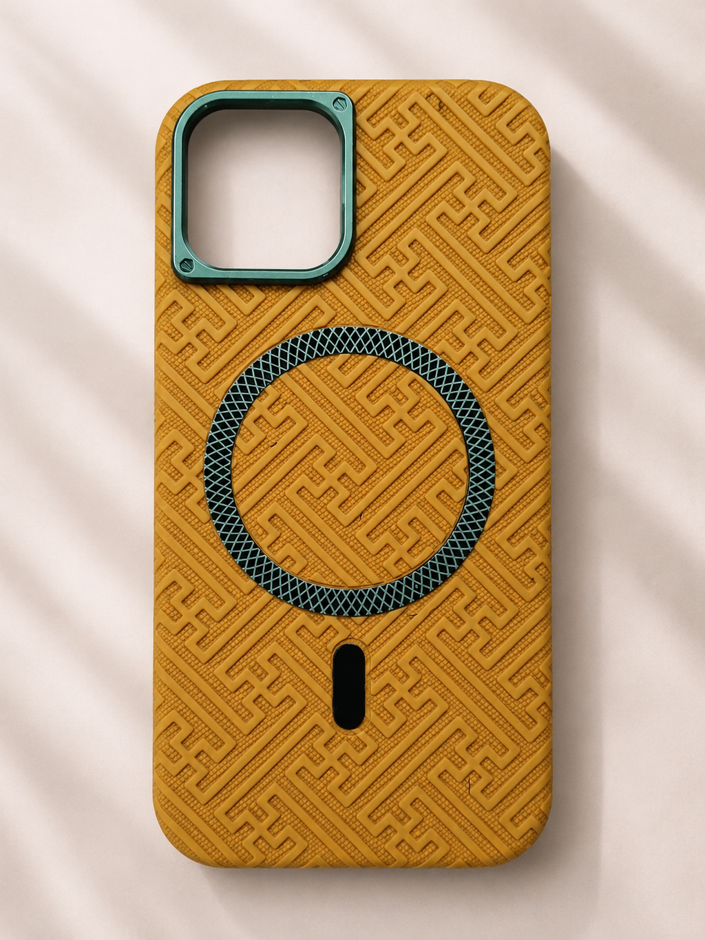 Premium Textured Magnetic Back Cover for iPhone 12