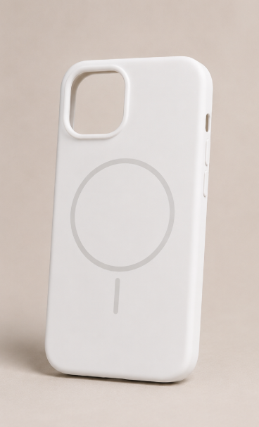 iPhone 13 White MagSafe Silicone Back Cover